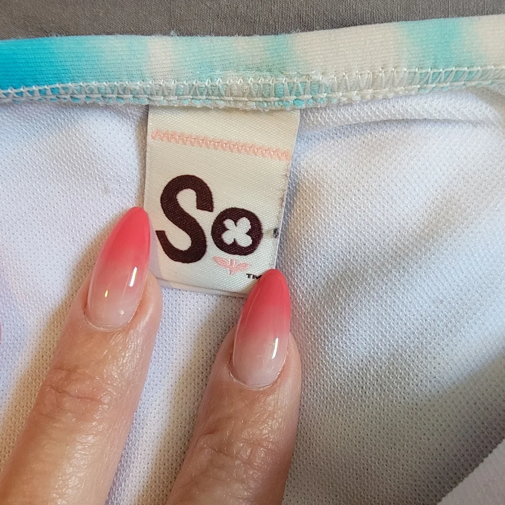 SO, Swimsuit, Rainbow, Tie-Dye, Size XS Bottom and Small Top. - Picture 6 of 10